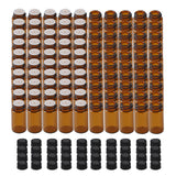 100Pcs Essential Oil Bottle Thick Glass Shock Resistant UV Protection Portable Essential Oil Bottle Brown