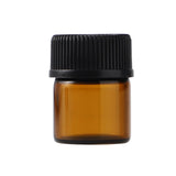 100Pcs Essential Oil Bottle Thick Glass Shock Resistant UV Protection Portable Essential Oil Bottle Brown