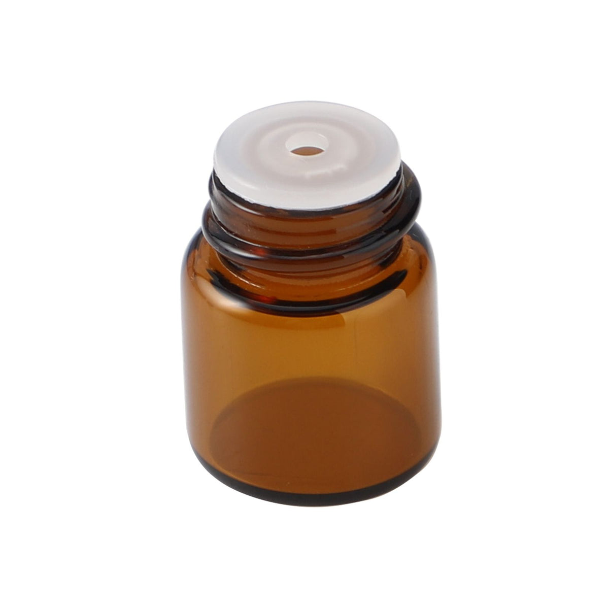 100Pcs Essential Oil Bottle Thick Glass Shock Resistant UV Protection Portable Essential Oil Bottle Brown