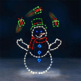 Funny Snowman Light Durable Metal Bright Light Decorative Stylish Snowman Light for Winter Christmas