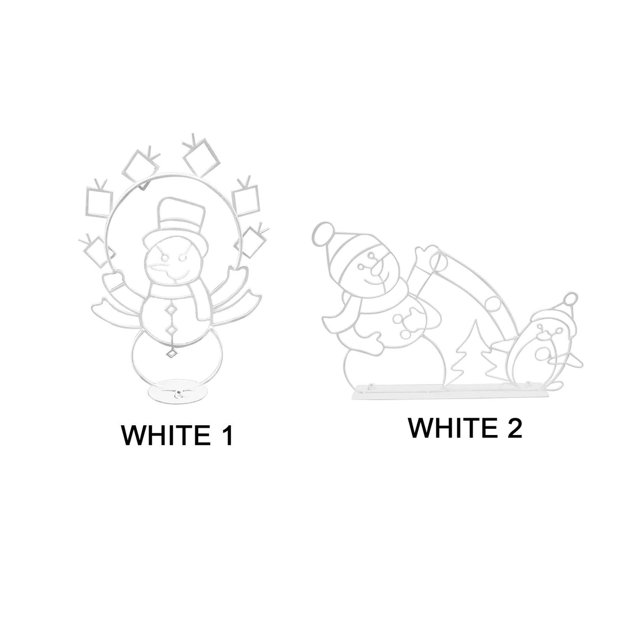 Funny Snowman Light Durable Metal Bright Light Decorative Stylish Snowman Light for Winter Christmas