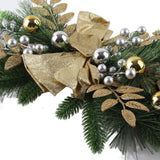 Artificial Christmas Swag Beautiful Exquisite Fade Resistant Christmas Teardrop Swag for Front Door Wall Living Room Kitchen Store Garden - Extra Image