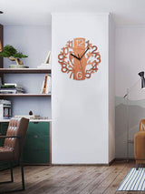 Wooden Wall Clock 8.7in Diameter White Double Layer Ultra Quiet Silent Wall Clock - Extra Image