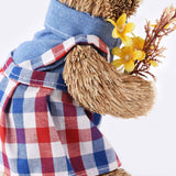 Cattail Eco Friendly Bright Colors Lifelike Durable Easter Bunny Figurine - 45-Degree Angle