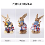 Cattail Eco Friendly Bright Colors Lifelike Durable Easter Bunny Figurine - Close-Up Angle