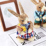 Cattail Eco Friendly Bright Colors Lifelike Durable Easter Bunny Figurine - Extra Image