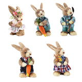 Cattail Eco Friendly Bright Colors Lifelike Durable Easter Bunny Figurine