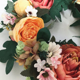 Peony Flower Garland Front Door Decoration Flower Lintel Pendant Imitation Flower Wall Decoration Hanging Ornaments