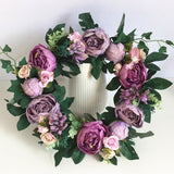 Peony Flower Garland Front Door Decoration Flower Lintel Pendant Imitation Flower Wall Decoration Hanging Ornaments