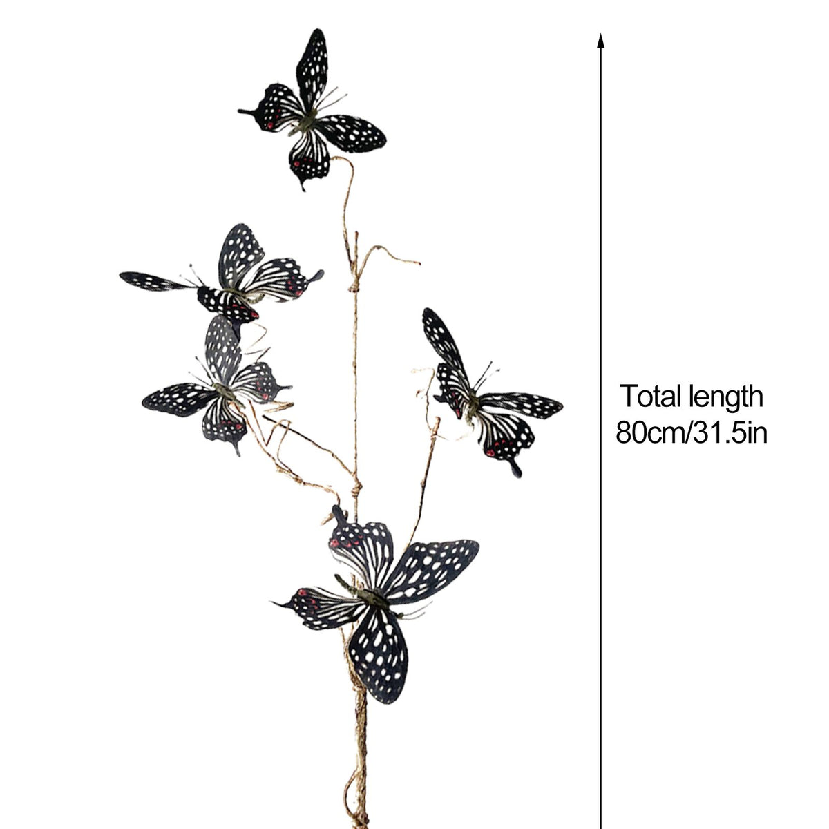 Artificial Branch Lifelike DIY 3D Stakes Decor for Home Garden Party Wedding