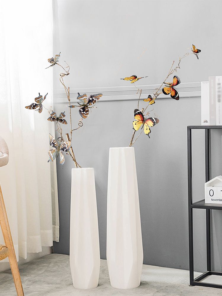 Artificial Branch Lifelike DIY 3D Stakes Decor for Home Garden Party Wedding