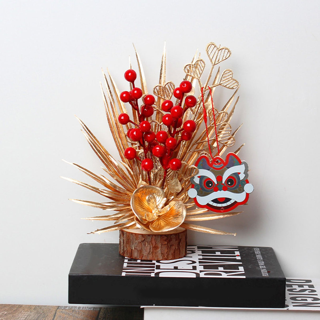 Chinese New Year Tree Ornament Spring Festival Desktop Decorative Ornament Home Decor for Bedroom Living Room