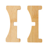 Plant Stand Bamboo Flower Pot Tray Cross Shaped Multifunction for Pet Home Kitchen 17.5x5cm
