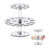 Acrylic Ice Cream Cone Bracket Popcorn Cone Display Rack - Front View