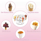 Acrylic Ice Cream Cone Bracket Popcorn Cone Display Rack - Top-Down View