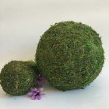 6pcs Moss 10cm Green Vase Bowl Filler Balls for Christmas Tree Garden Weddings Home Party Decor - Front View