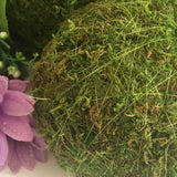 6pcs Moss 10cm Green Vase Bowl Filler Balls for Christmas Tree Garden Weddings Home Party Decor - Top-Down View