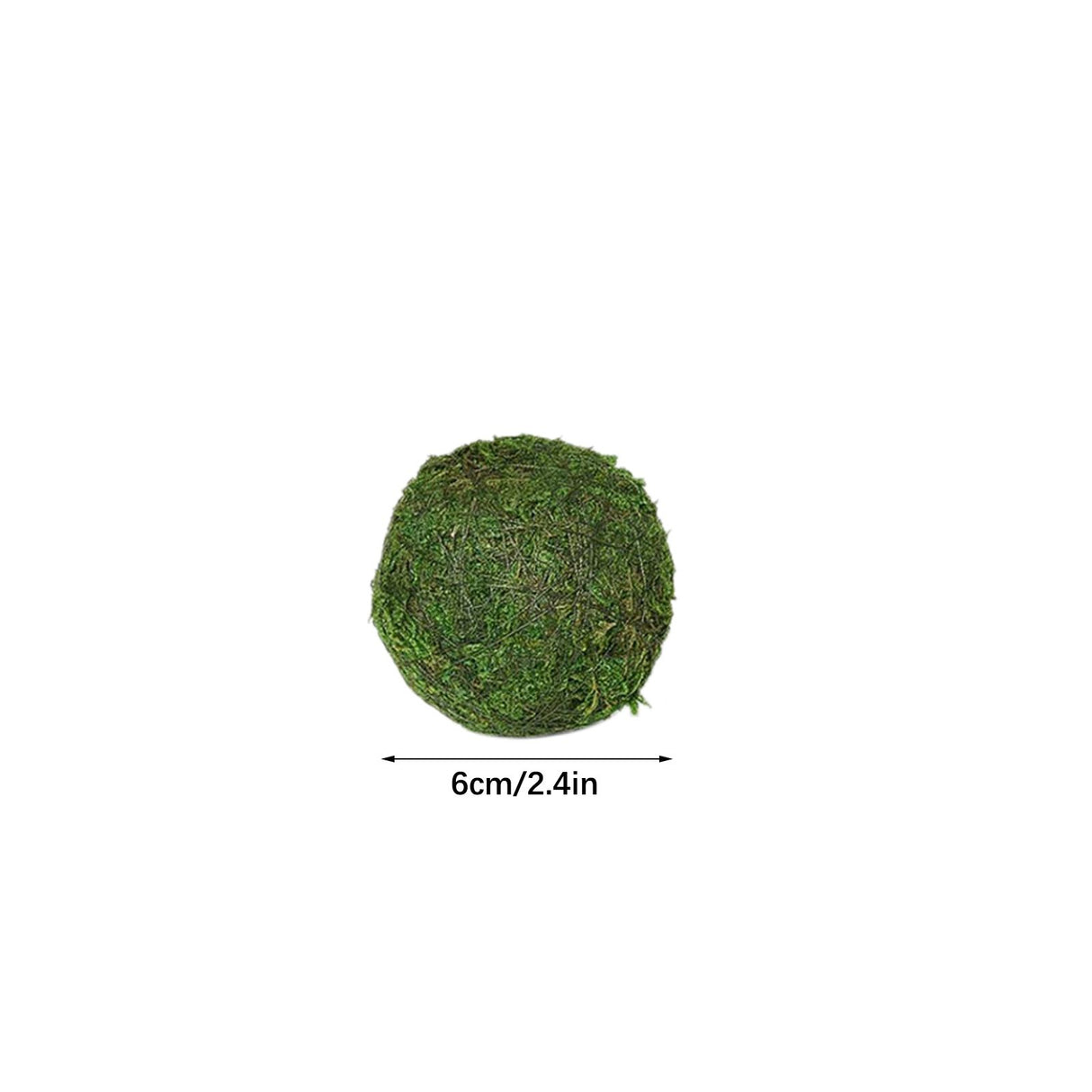 6pcs Moss 10cm Green Vase Bowl Filler Balls for Christmas Tree Garden Weddings Home Party Decor