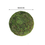 6pcs Moss 10cm Green Vase Bowl Filler Balls for Christmas Tree Garden Weddings Home Party Decor - Extra Image