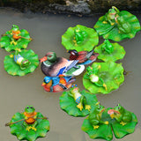 Floating Leaf Decoration Resin Fake Leaves Staue Ornament for Pool Fountain Aquarium Water