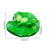 Floating Leaf Decoration Resin Fake Leaves Staue Ornament for Pool Fountain Aquarium Water - Side View