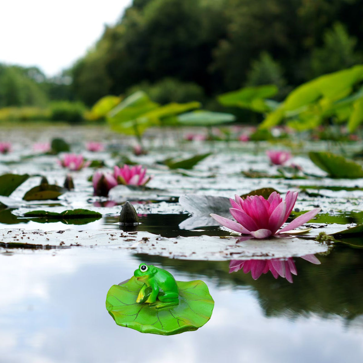 Floating Leaf Decoration Resin Fake Leaves Staue Ornament for Pool Fountain Aquarium Water