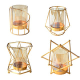 16x14cm Vase Gold Decorative Clear Glass Rugged Flower Vase For Wedding Arty - Extra Image