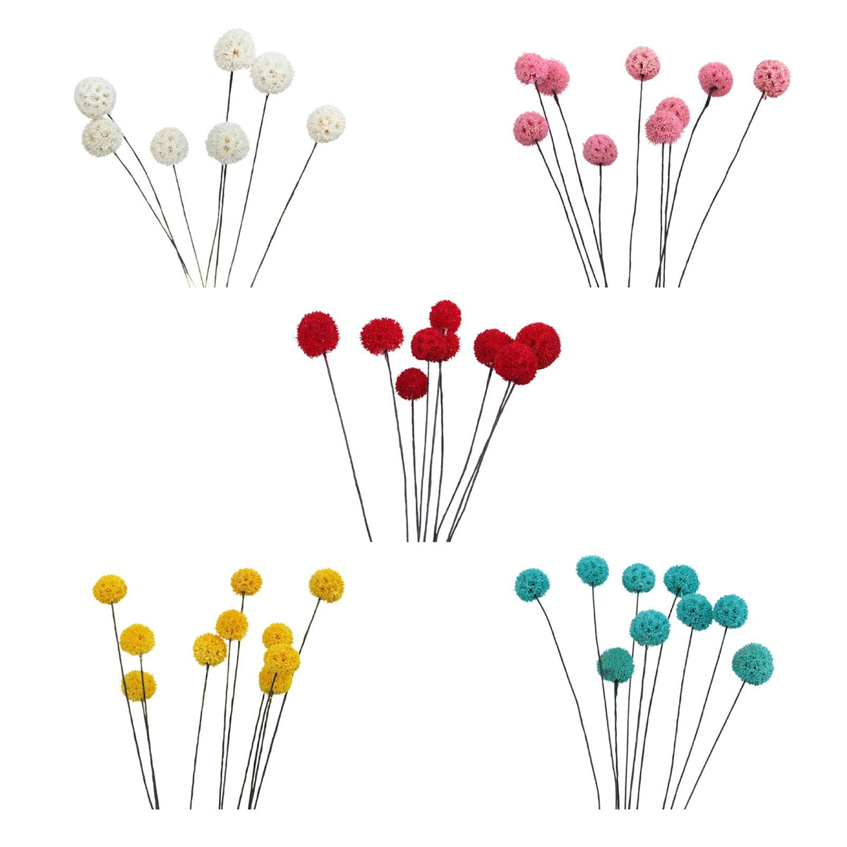 Billy Ball Flowers Dried Flowers Artificial Dried Flowers Home Garden Decoration