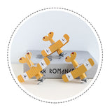3pcs Airplane Hanging Ornament Retro Decoration Iron Airplane Model for Car Desktop Yellow Red Blue