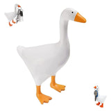 White Duck Magnetic Display Piece Resin Decoration Magnetic Goose Key Holder - Low Angle