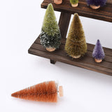 21pcs Artificial Christmas Trees Set Decoration Sisal Wood False Christmas Trees Kit