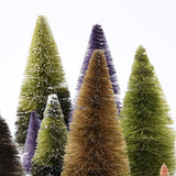 21pcs Artificial Christmas Trees Set Decoration Sisal Wood False Christmas Trees Kit