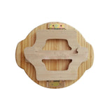 Wooden Sofa Tray Mobile Phone Stand Fruit Plate Wood Craft Ornament - Front View