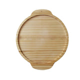 Wooden Sofa Tray Mobile Phone Stand Fruit Plate Wood Craft Ornament - Side View