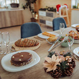 Christmas Decorations Candlesticks Christmas Table Centerpiece - Close-Up Angle