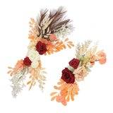 Wedding Decoration Arch Flower Welcome Water Sign Flower Artificial Flowers Swag - Front View