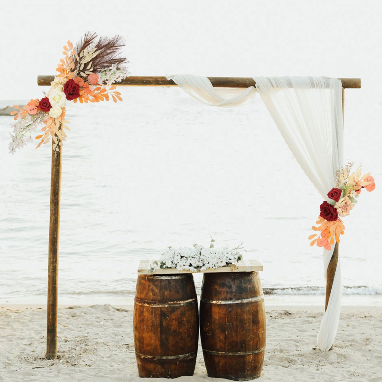 Wedding Decoration Arch Flower Welcome Water Sign Flower Artificial Flowers Swag