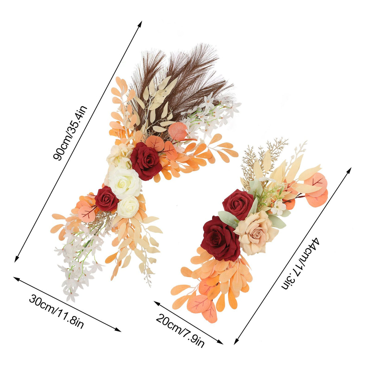 Wedding Decoration Arch Flower Welcome Water Sign Flower Artificial Flowers Swag