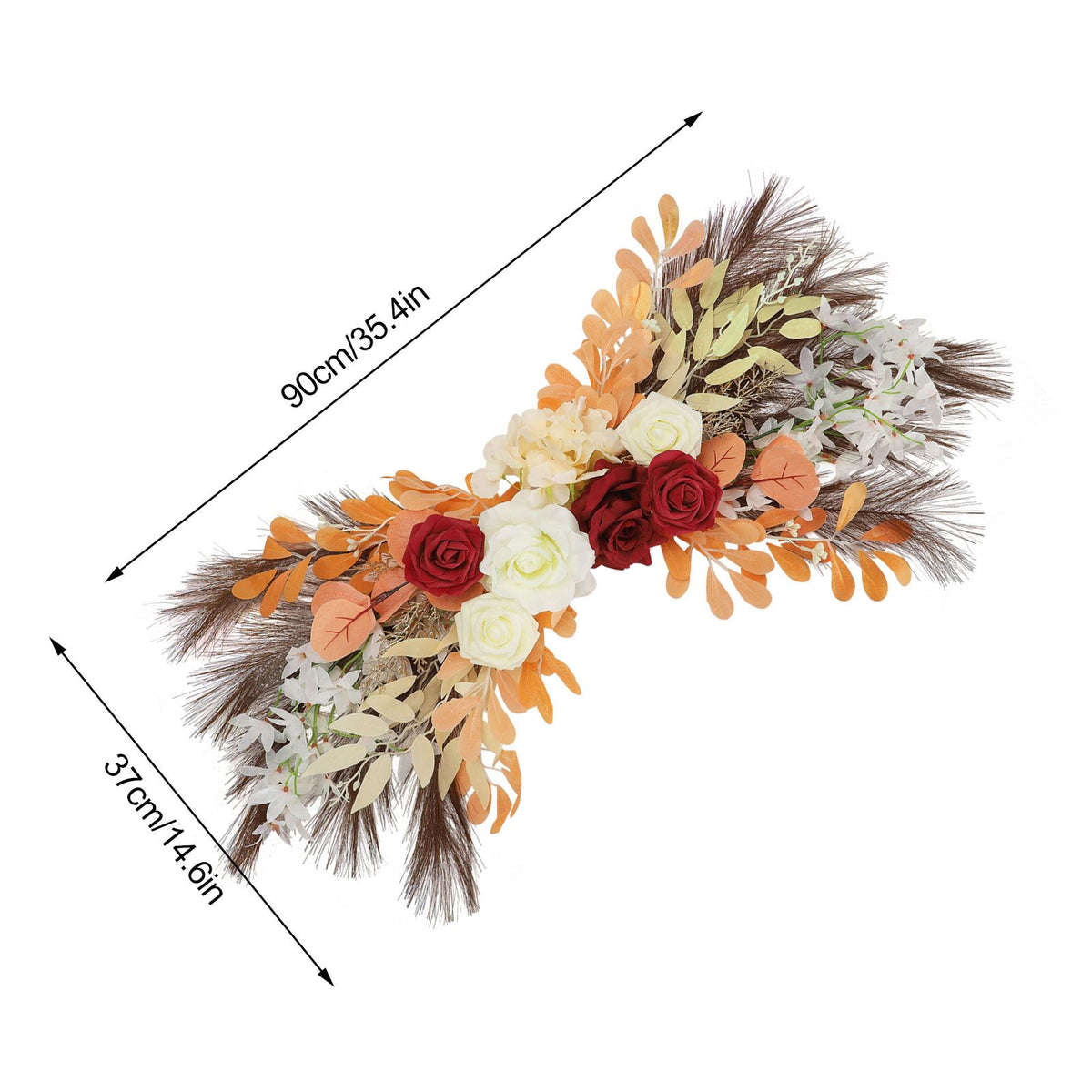 Wedding Decoration Arch Flower Welcome Water Sign Flower Artificial Flowers Swag