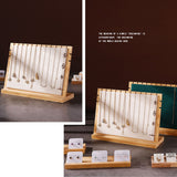 Bamboo Wood Pendant Display Board Jewelry Display Board Necklace Rack Removable Jewelry Display Props