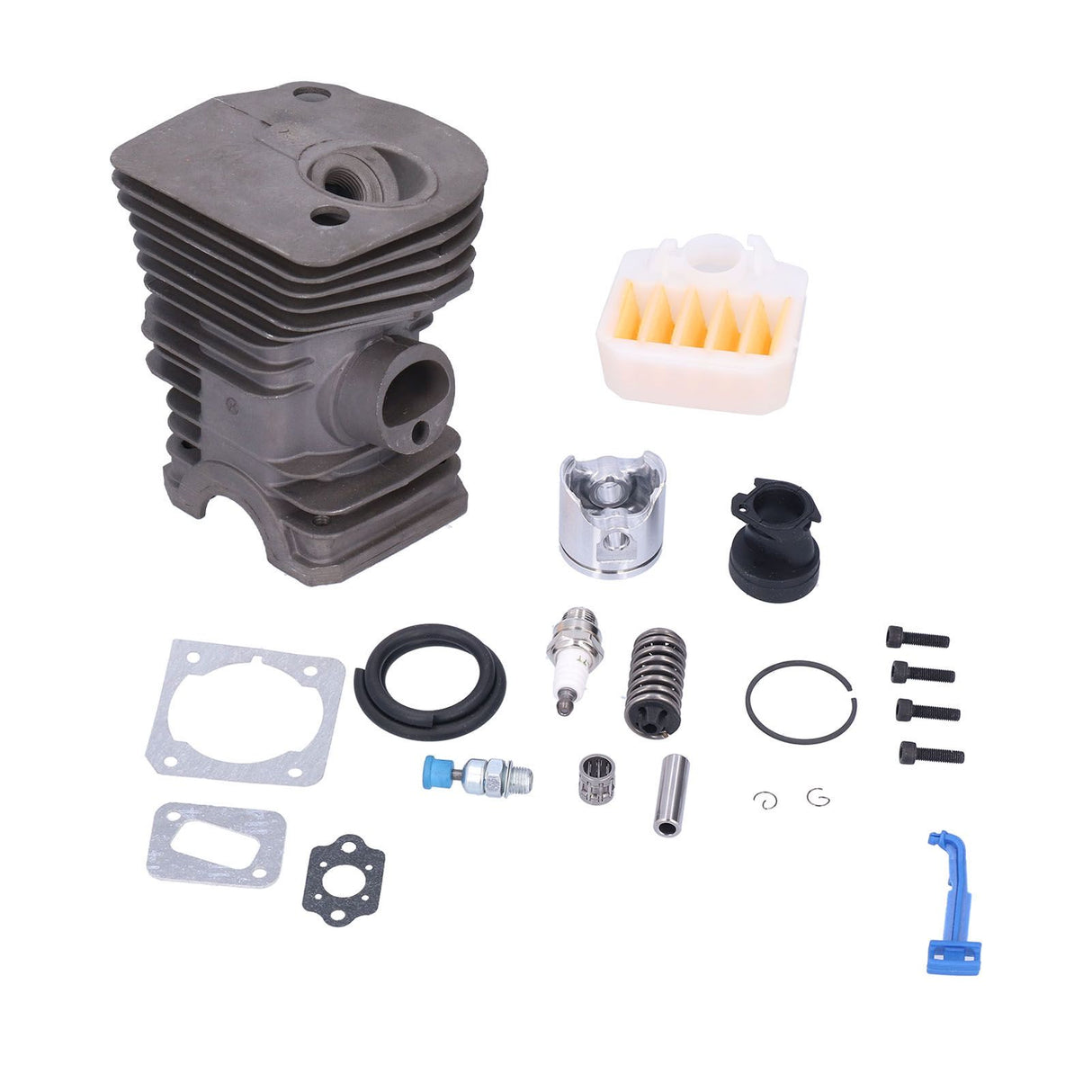340 345 350 Cylinder Piston Air Filter Paper Pad Intake Pipe Spark Plug Pressure Reducing Valve 40mm for HUSQVARNA