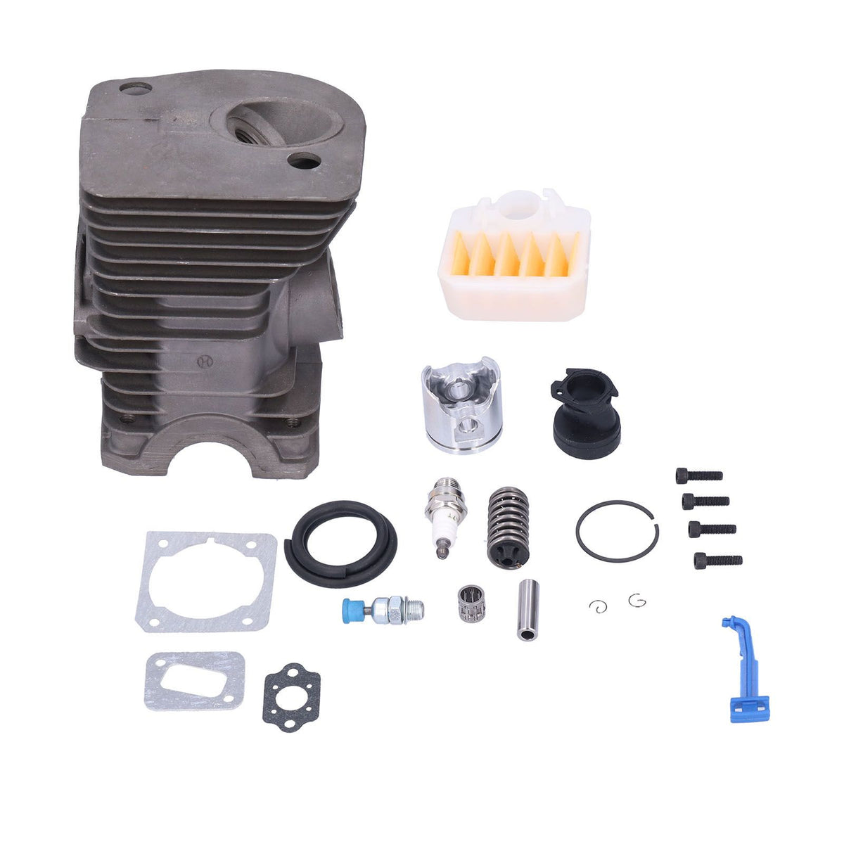 340 345 350 Cylinder Piston Air Filter Paper Pad Intake Pipe Spark Plug Pressure Reducing Valve 40mm for HUSQVARNA
