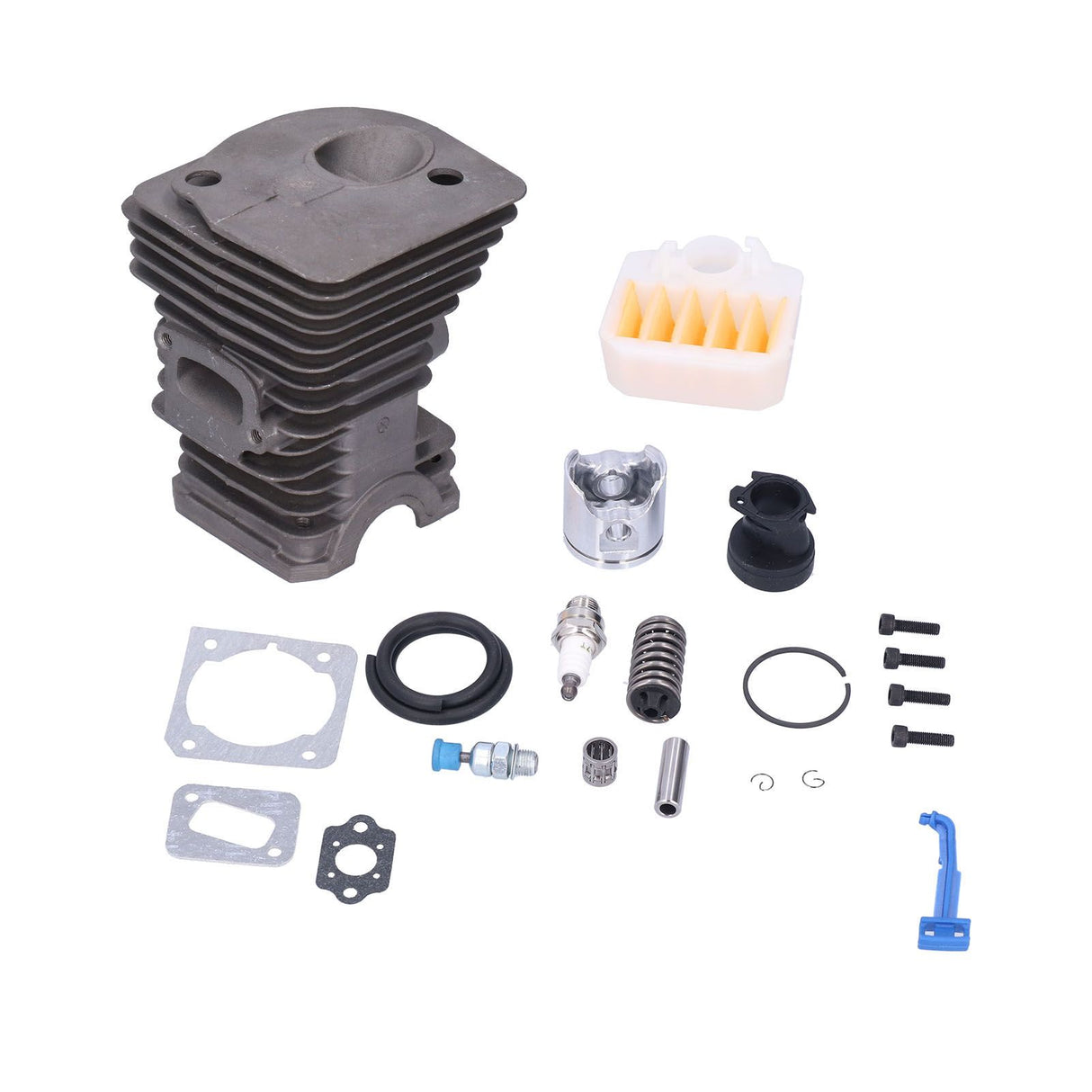 340 345 350 Cylinder Piston Air Filter Paper Pad Intake Pipe Spark Plug Pressure Reducing Valve 40mm for HUSQVARNA
