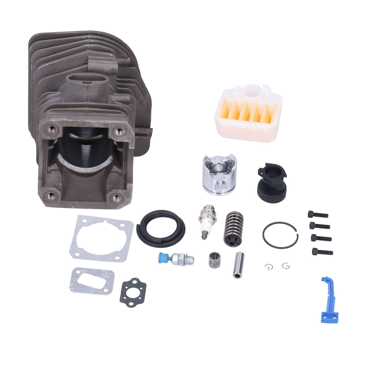 340 345 350 Cylinder Piston Air Filter Paper Pad Intake Pipe Spark Plug Pressure Reducing Valve 40mm for HUSQVARNA