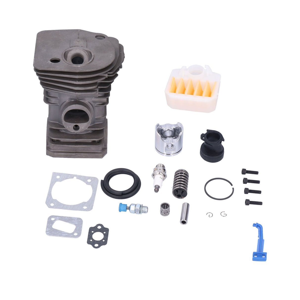 340 345 350 Cylinder Piston Air Filter Paper Pad Intake Pipe Spark Plug Pressure Reducing Valve 40mm for HUSQVARNA