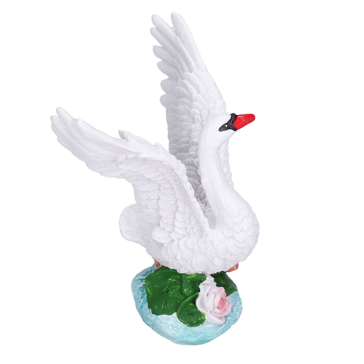 3pcs Resin Swan Ornaments Simulation Decorative Swan Figurine for Miniature Garden Home