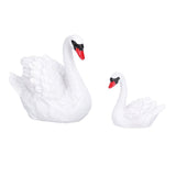 3pcs Resin Swan Ornaments Simulation Decorative Swan Figurine for Miniature Garden Home - Extra Image