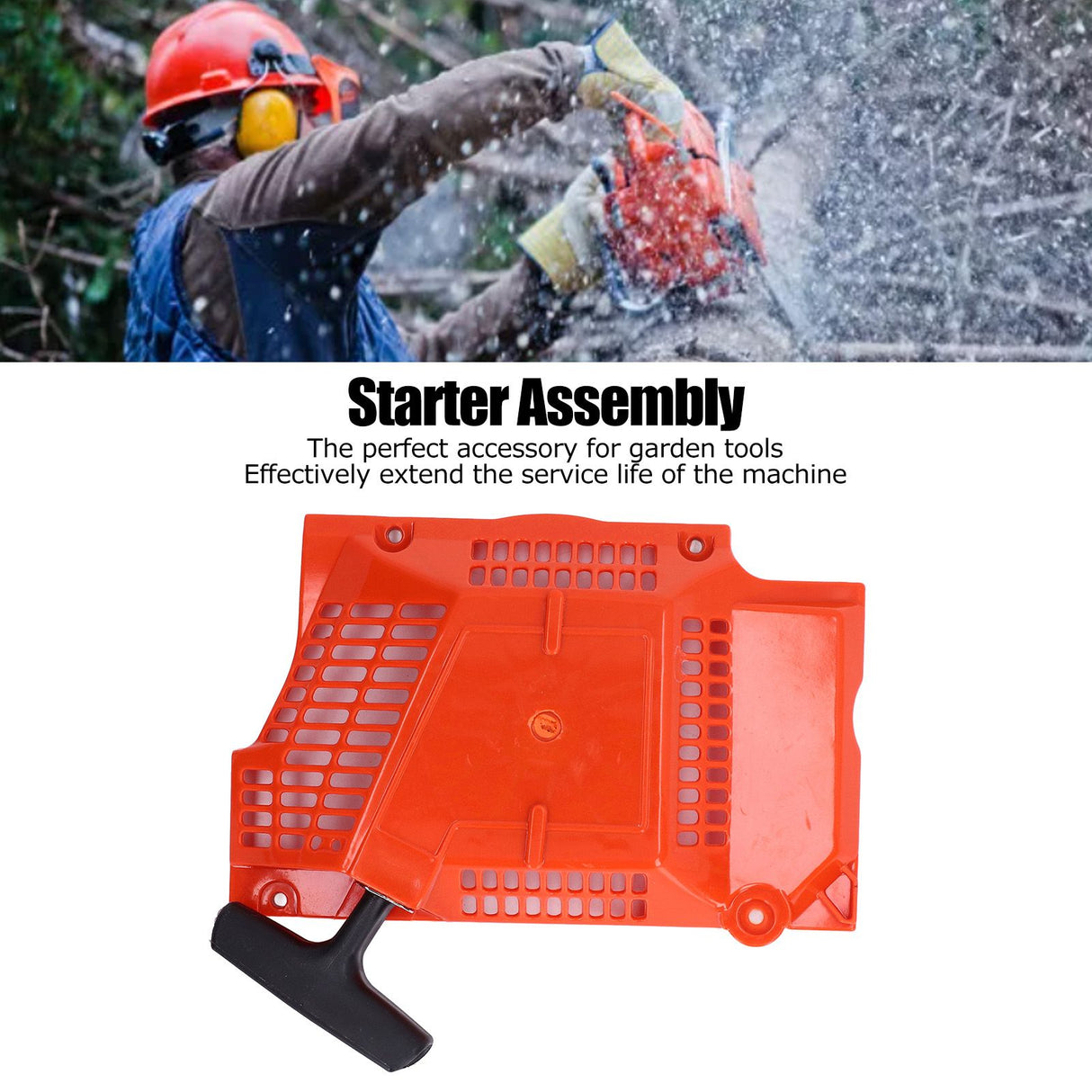 Pull Starter Plastic Replacement #503628171 Starter Assembly for Husqvarna 362 365 371 372XP 372XPW Chain Saw