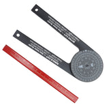 Angle Finder 360 Degrees Easy Measurement Free Rotation Portable Size Accurate Miter Saw Protractor for Woodworking - Front View