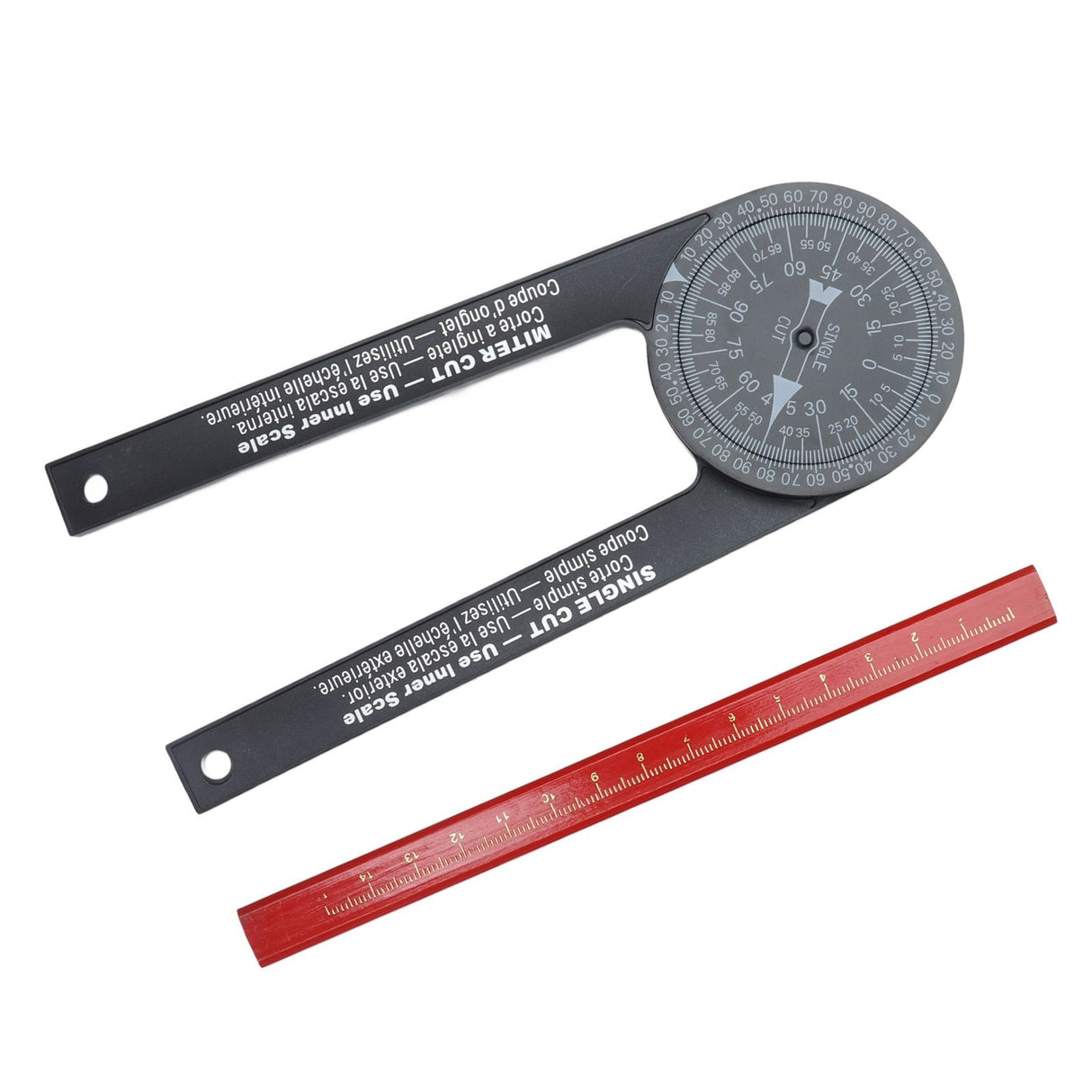 Angle Finder 360 Degrees Easy Measurement Free Rotation Portable Size Accurate Miter Saw Protractor for Woodworking